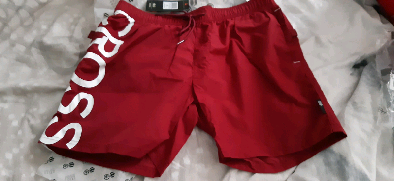 crosshatch swim shorts
